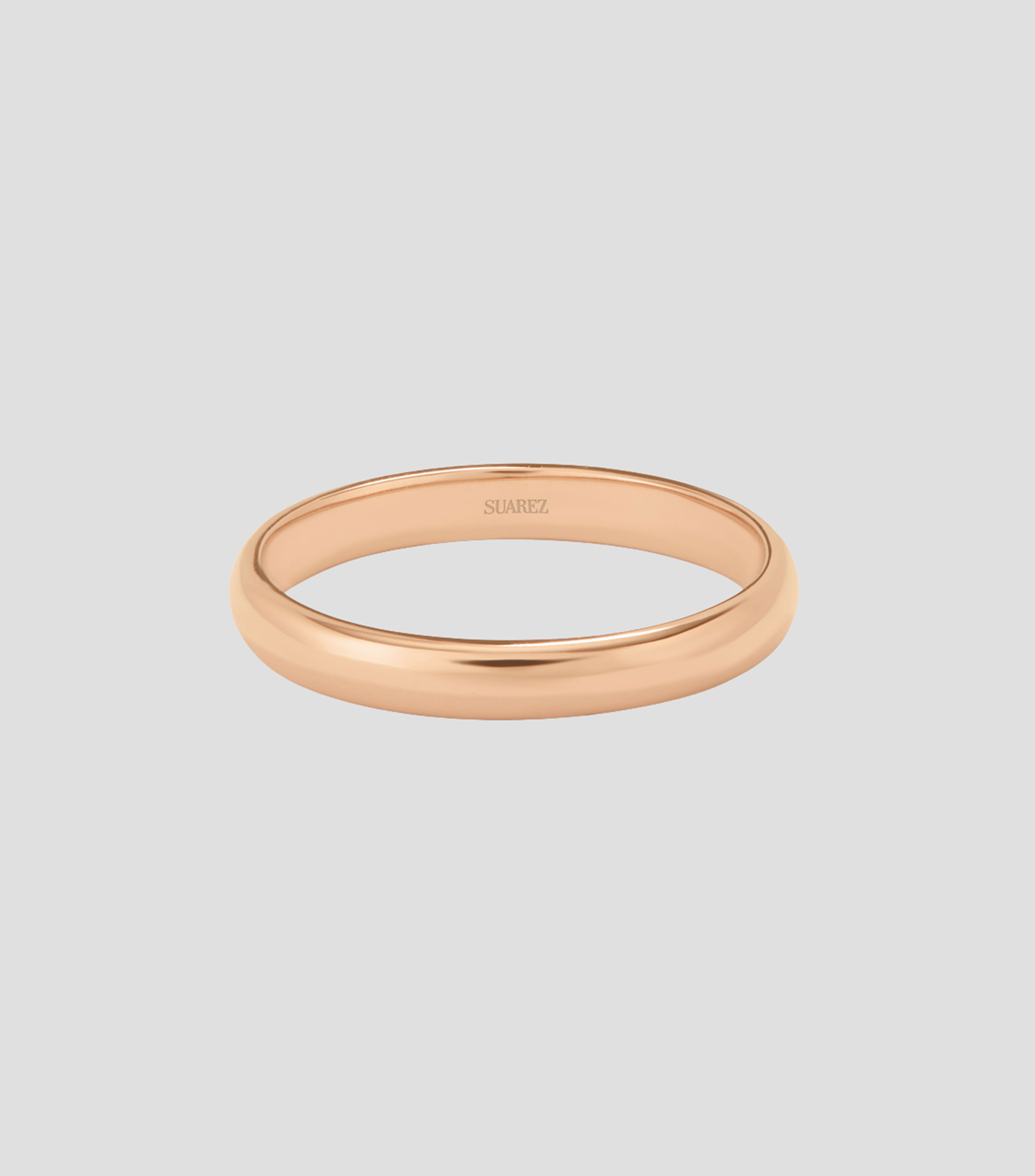Anillo alianza de boda en Oro rosa de 18 Kilates Mujer